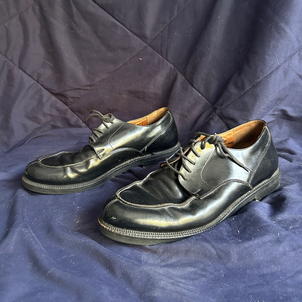 Johnston & Murphy Black Leather Oxfords